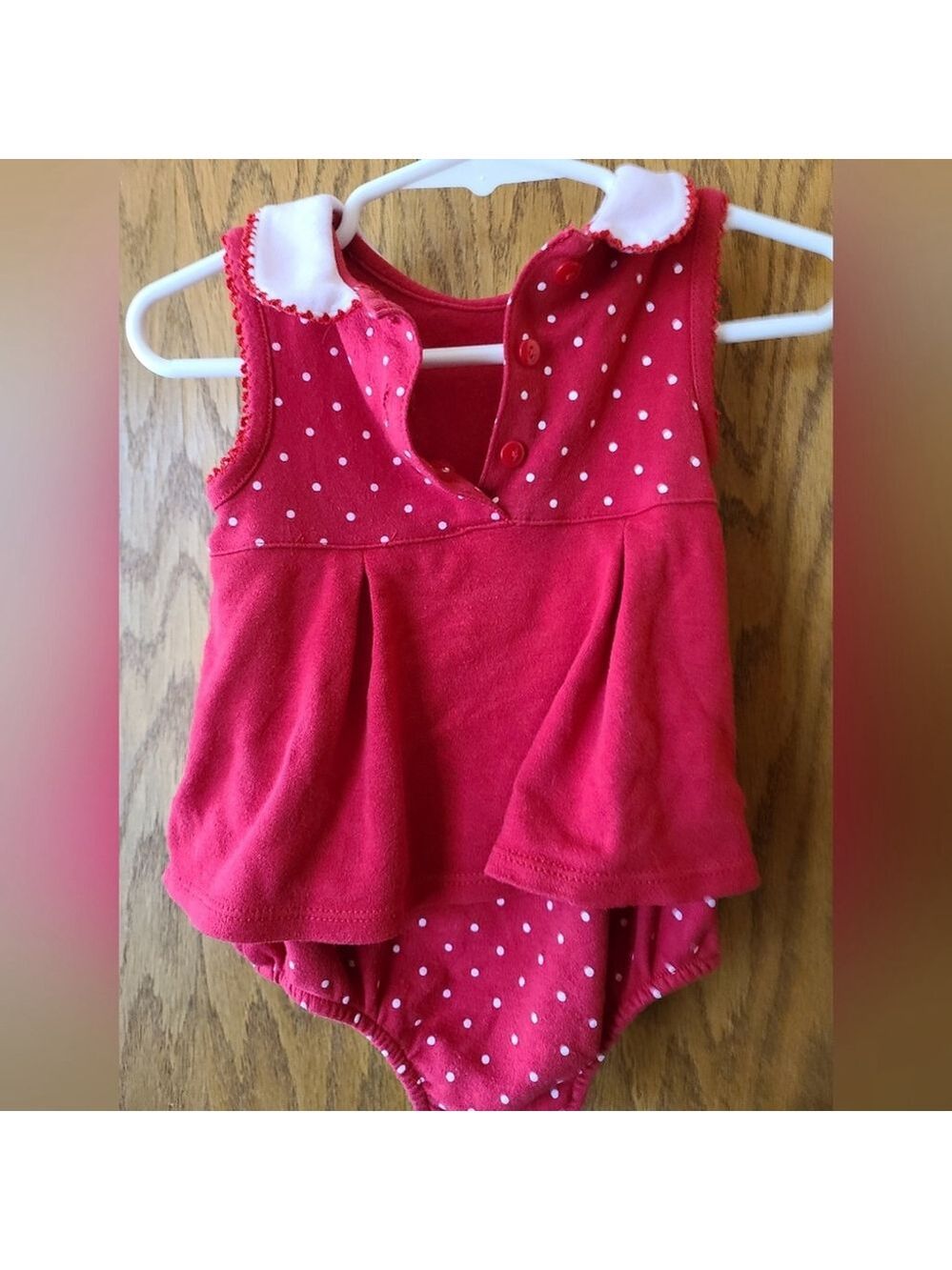 6-9M First Impressions Polka Dot Bodysuit Baby Girl Sleeveless - Picture 3 of 9